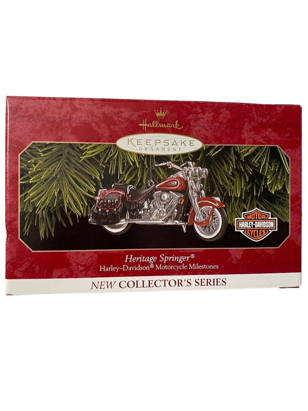 New Heritage Springer Harley-Davidson Motorcycle Hallmark Keepsake Ornament 1999